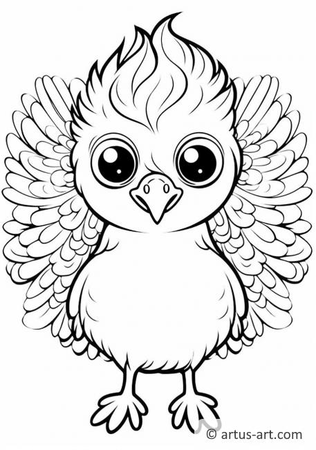 Güvercin Boyama Sayfası